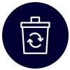 WASTE MANAGEMENT_RECYCLING Waste management recycling icon