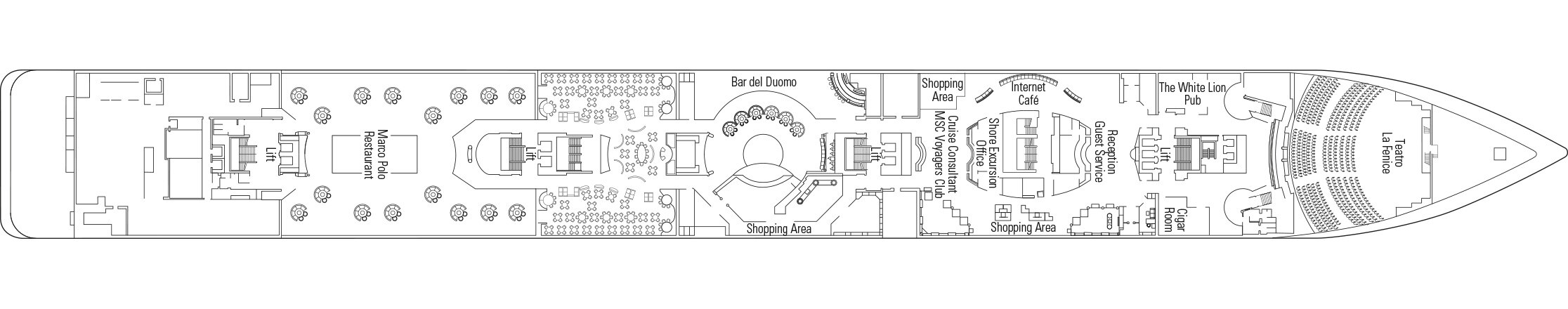 MSC Armonia, Deckplan Floor 5 | MSC Cruises MSC Armonia, Deckplan Floor 5 | MSC Cruises