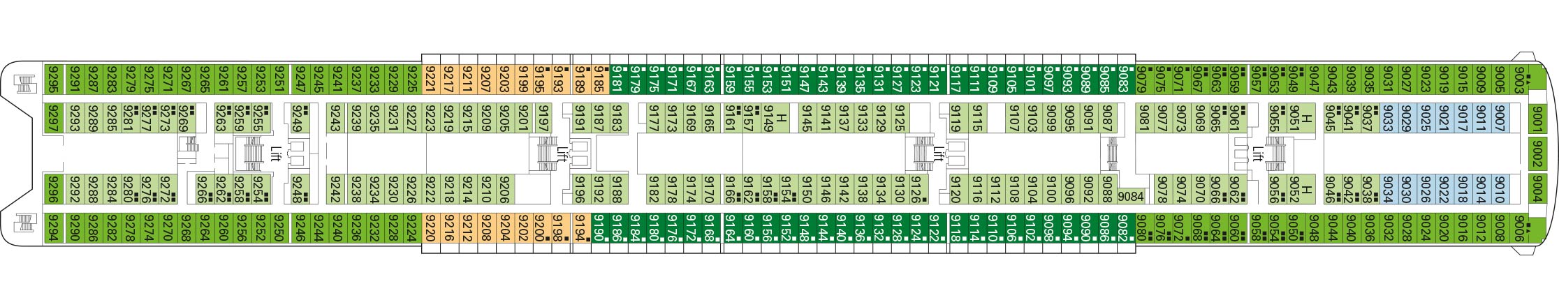 MSC Armonia, Deckplan Floor 9 | MSC Cruises MSC Armonia, Deckplan Floor 9 | MSC Cruises