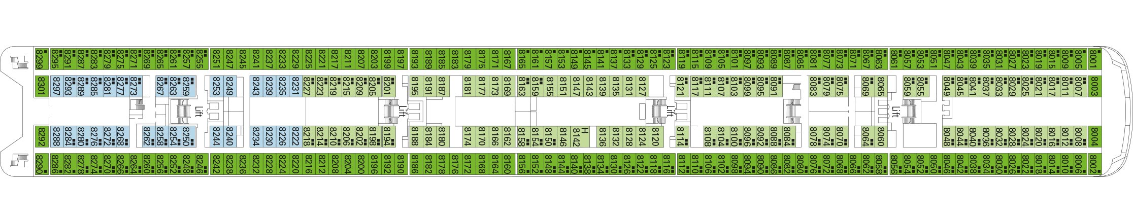 MSC Armonia, Deckplan Smeraldo | MSC Cruises MSC Armonia, Deckplan Smeraldo | MSC Cruises