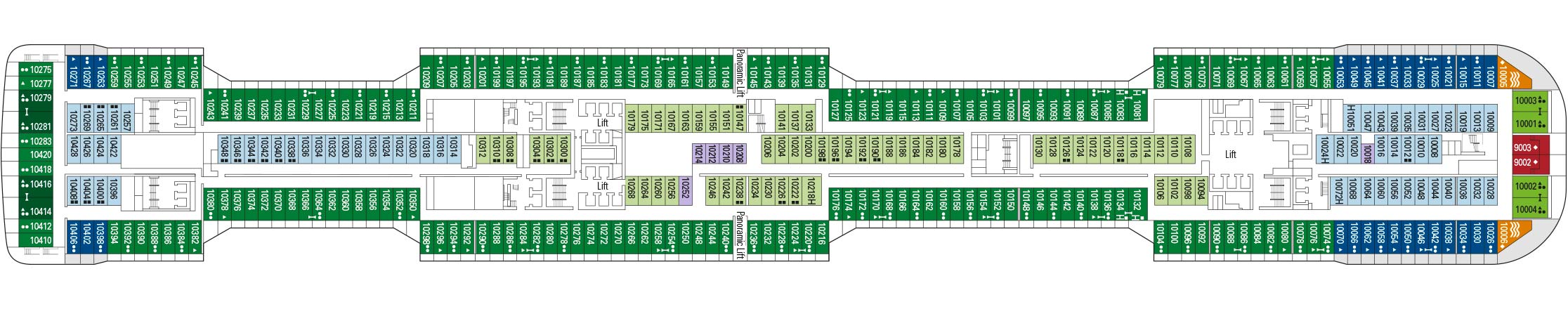 MSC Grandiosa deckplan 10 MSC Grandiosa deckplan 10