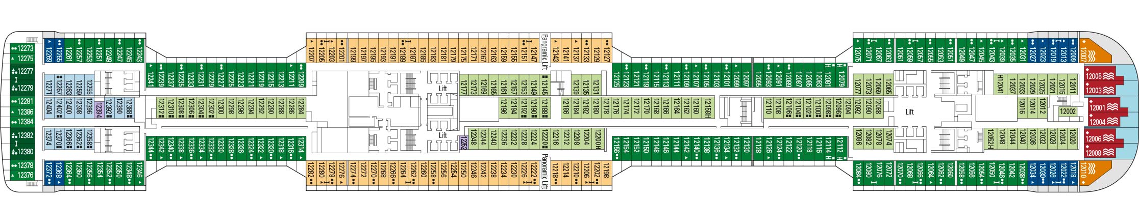 MSC Grandiosa deckplan 12 MSC Grandiosa deckplan 12