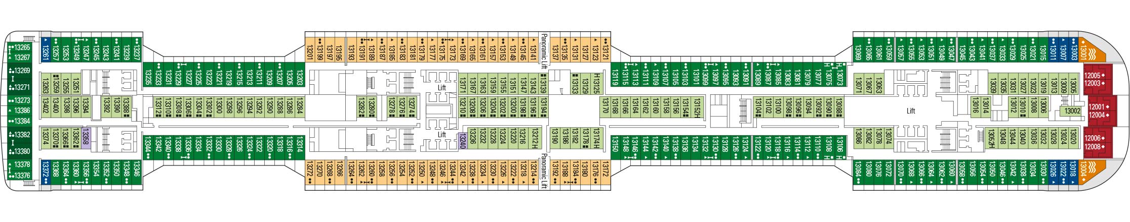 MSC Grandiosa deckplan 13 MSC Grandiosa deckplan 13