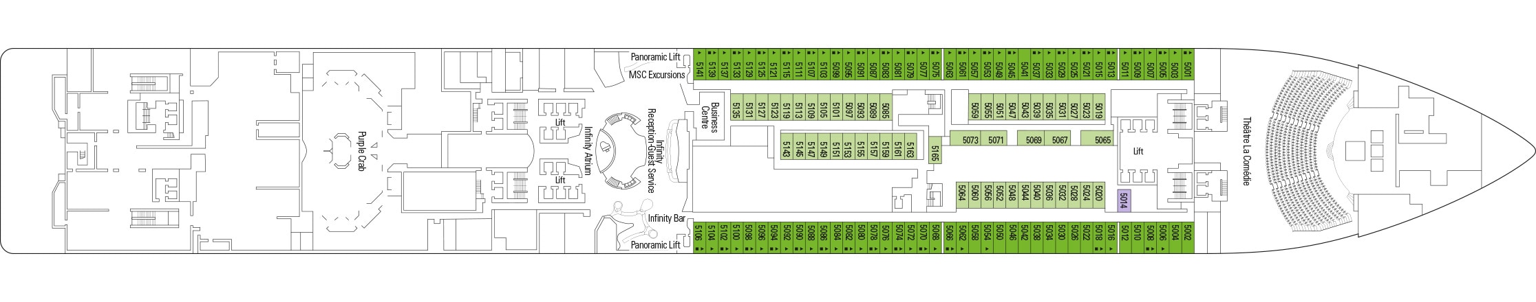 MSC Grandiosa deckplan 5 MSC Grandiosa deckplan 5