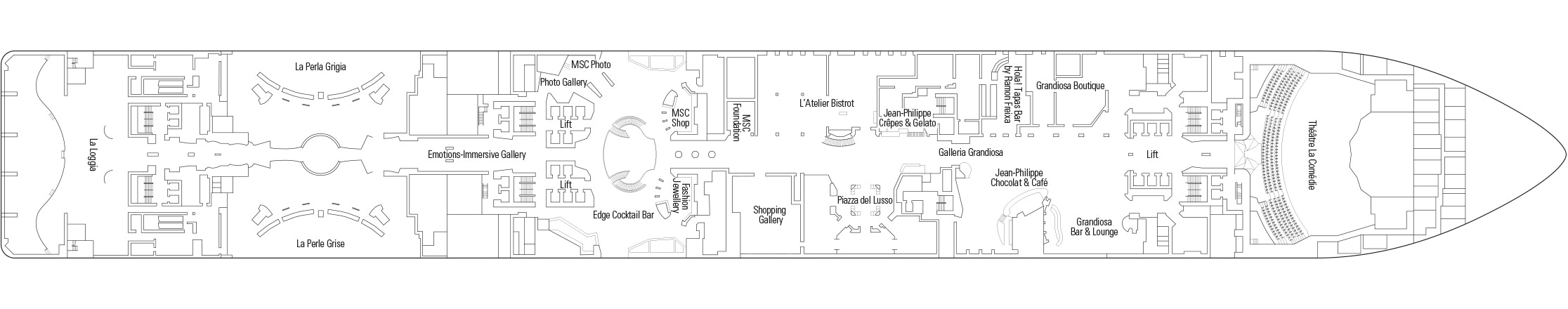 MSC Grandiosa deckplan 6 MSC Grandiosa deckplan 6