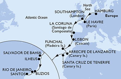 Positionierungsfahrten Kreuzfahrt Mit Der Msc Preziosa Ab