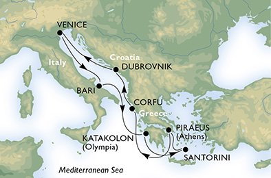 7-Nights Mediterranean Cruise